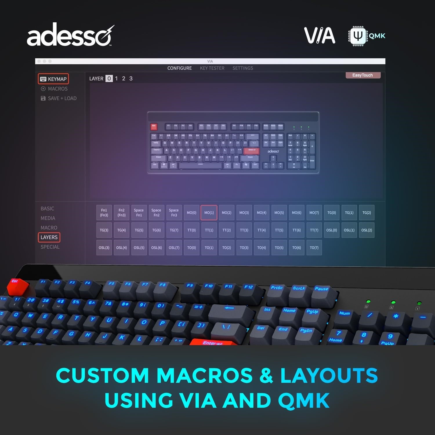 Adesso Easy Touch 1300 Keyboard