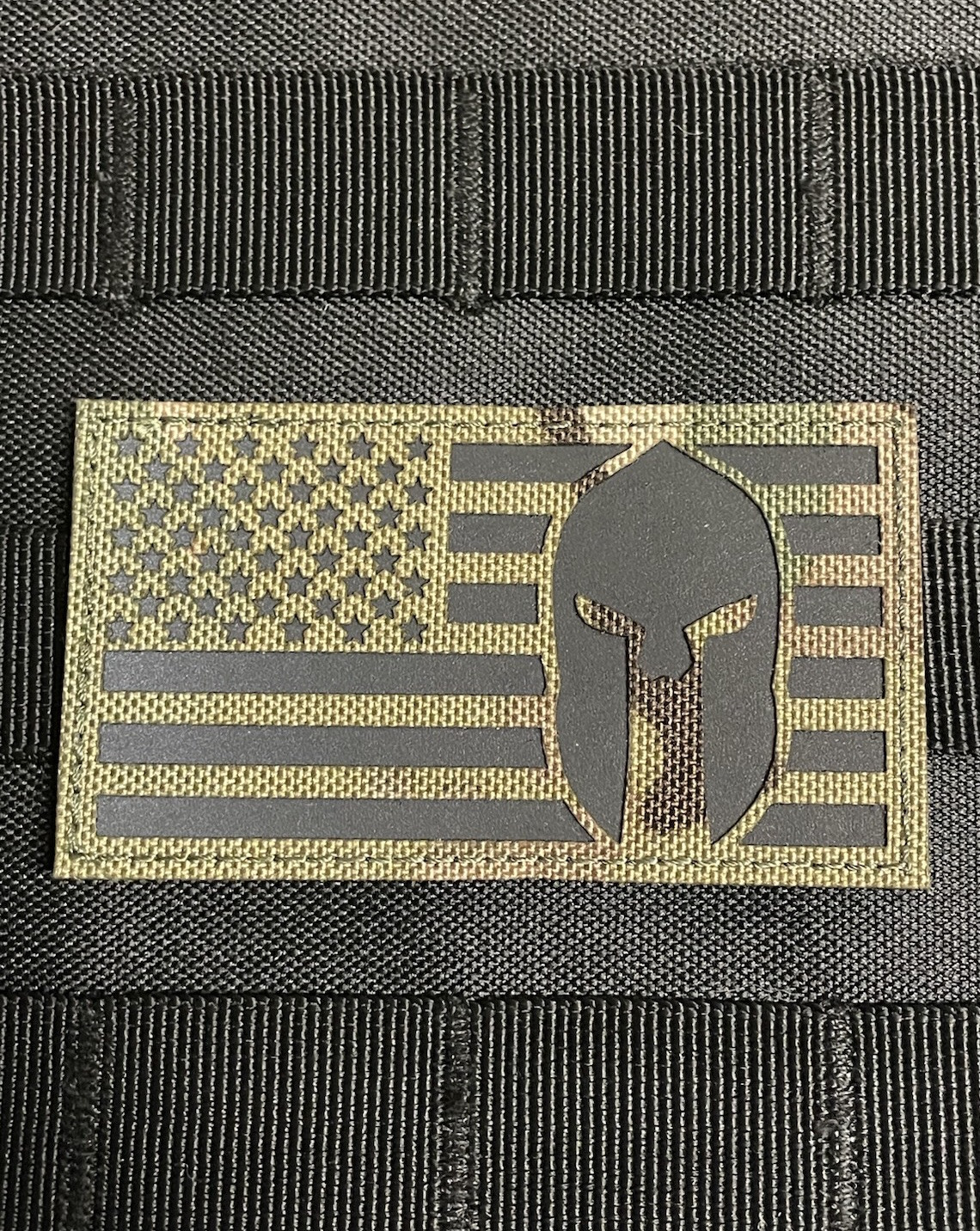 IR Sparta Reflective Infrared Patch US Flag Spartan Molon Labe Hook Loop MultiC