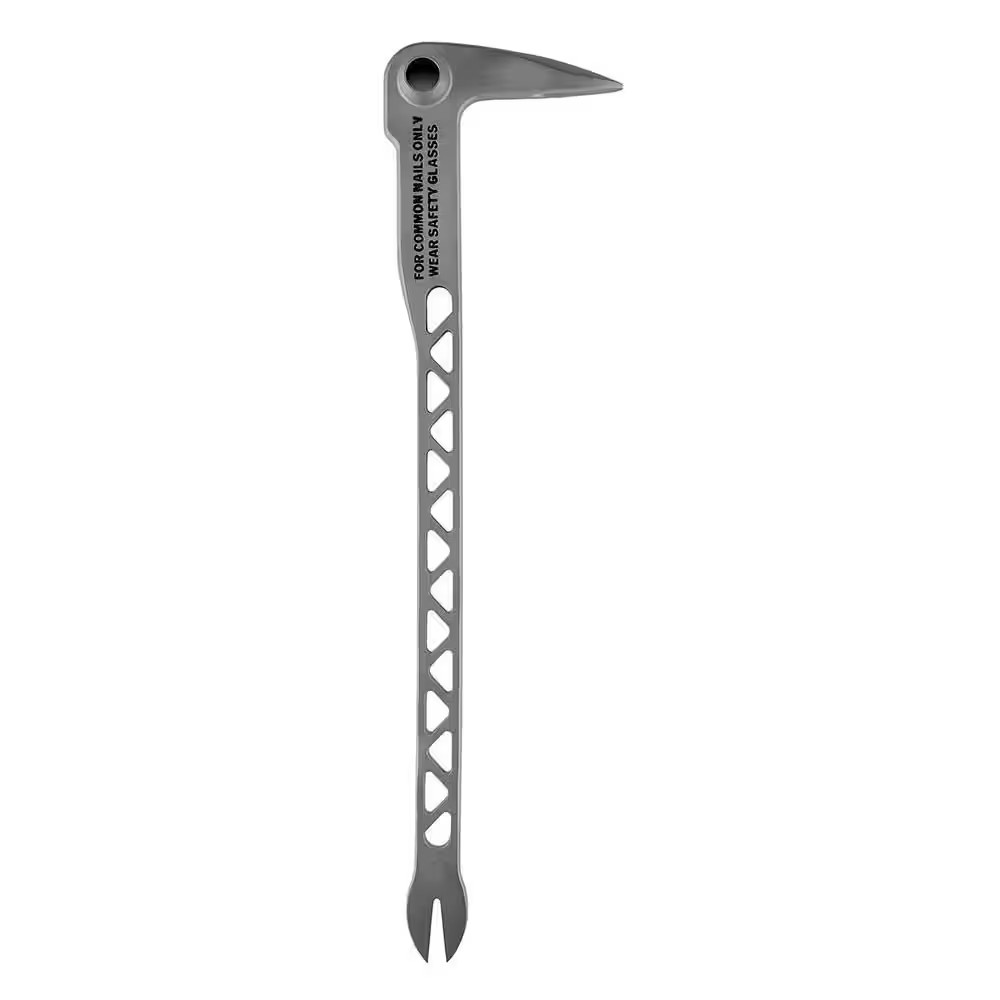 Titanium Multi Functional Glazer Bar with 12 In. Titanium Clawbar Nail Puller wi
