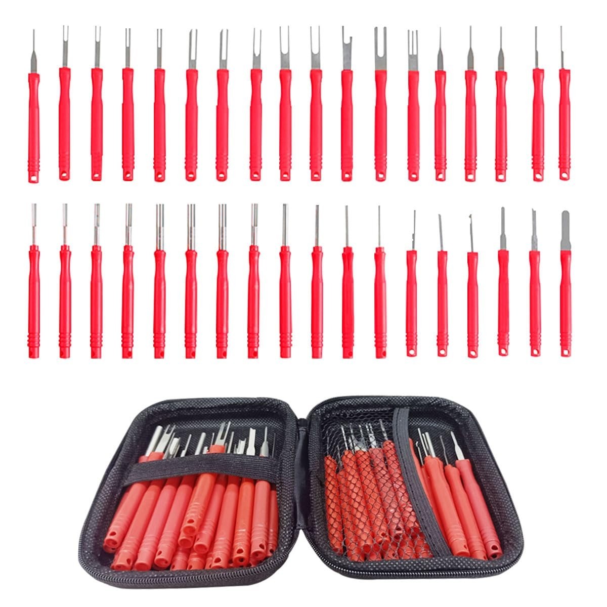 36PCS Terminal Removal Tool Kit Wire Connector Pin Extraction Fuse Puller