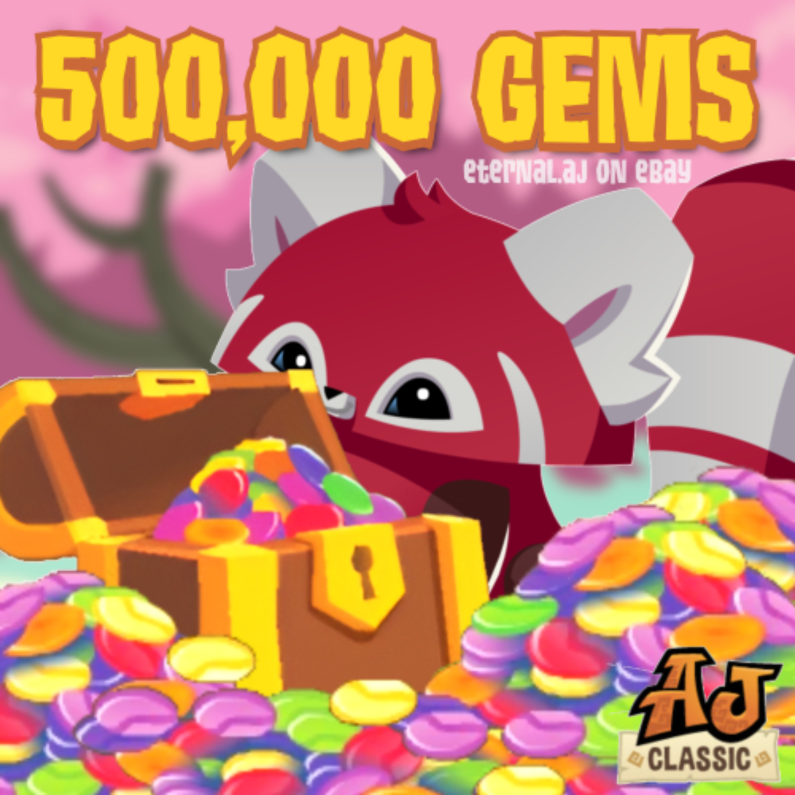 Animal Jam Classic (AJC) | 500,000 Gems (READ DESCRIPTION BEFORE BUYING)