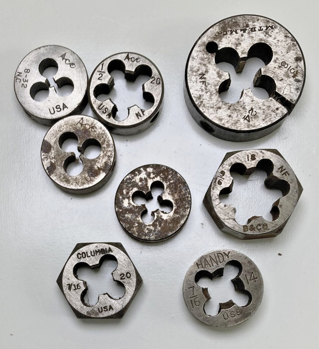 Ace, MTD, Handy,Star,Columbia,B &Co., Die Screw Adjustable, Die Carbon Steel USA