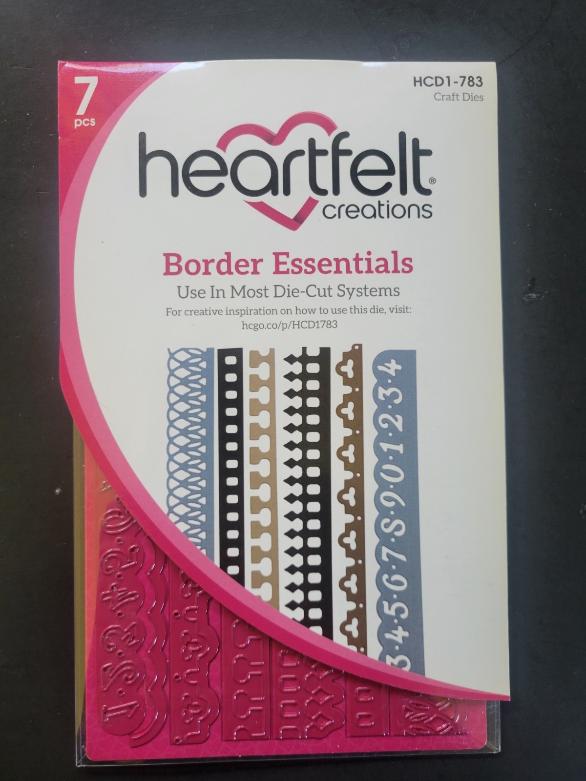 Heartfelt Creations Craft Dies HCD1-783: BORDER ESSENTIALS - 7 Pieces - NEW