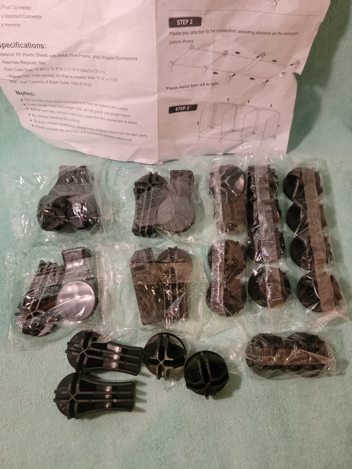 Puroma Multi-functional Storage Cubes Connector Pieces for assembly