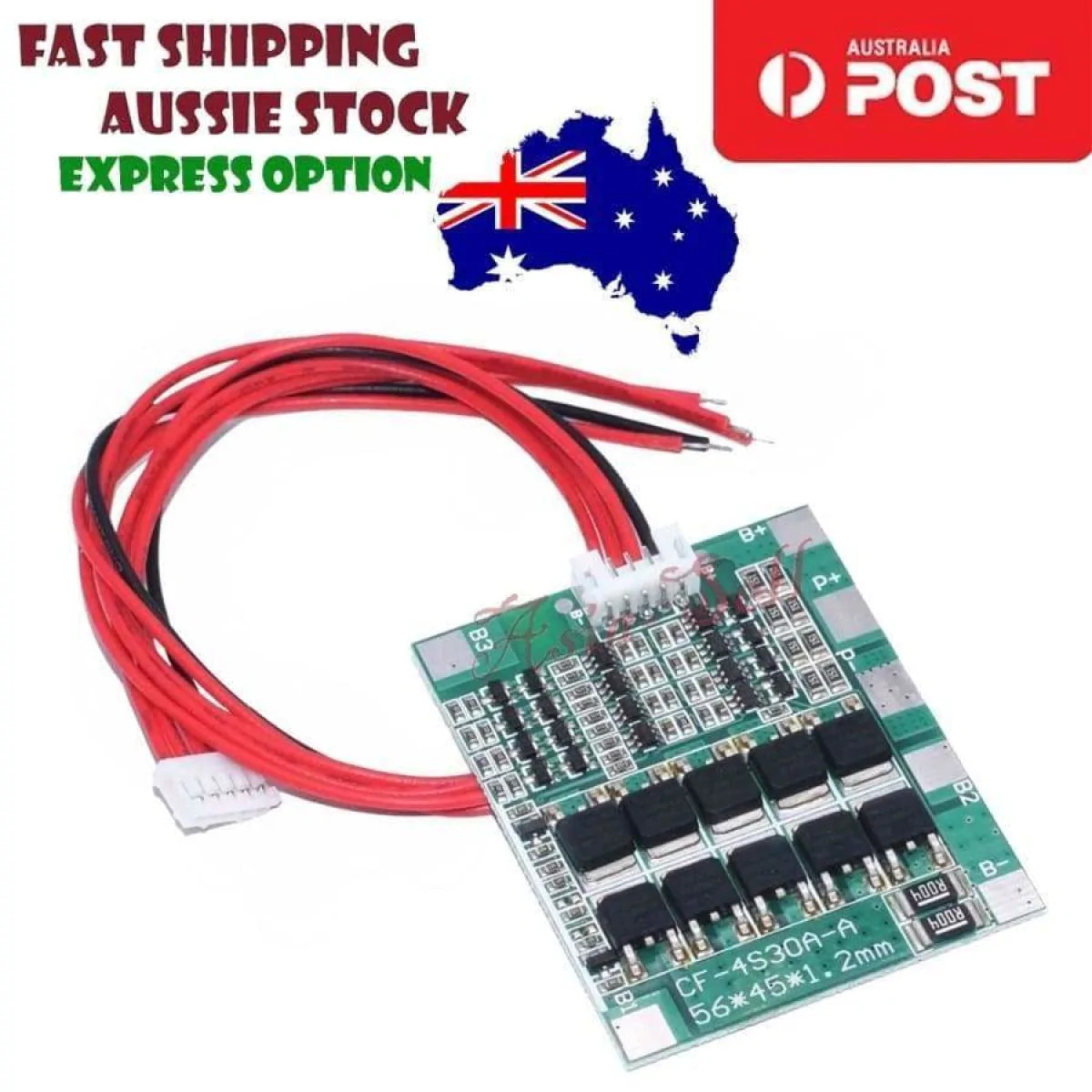 4S 30A 14.8V Li-Ion Lithium Battery 18650 Charger BMS Balance Protection Board