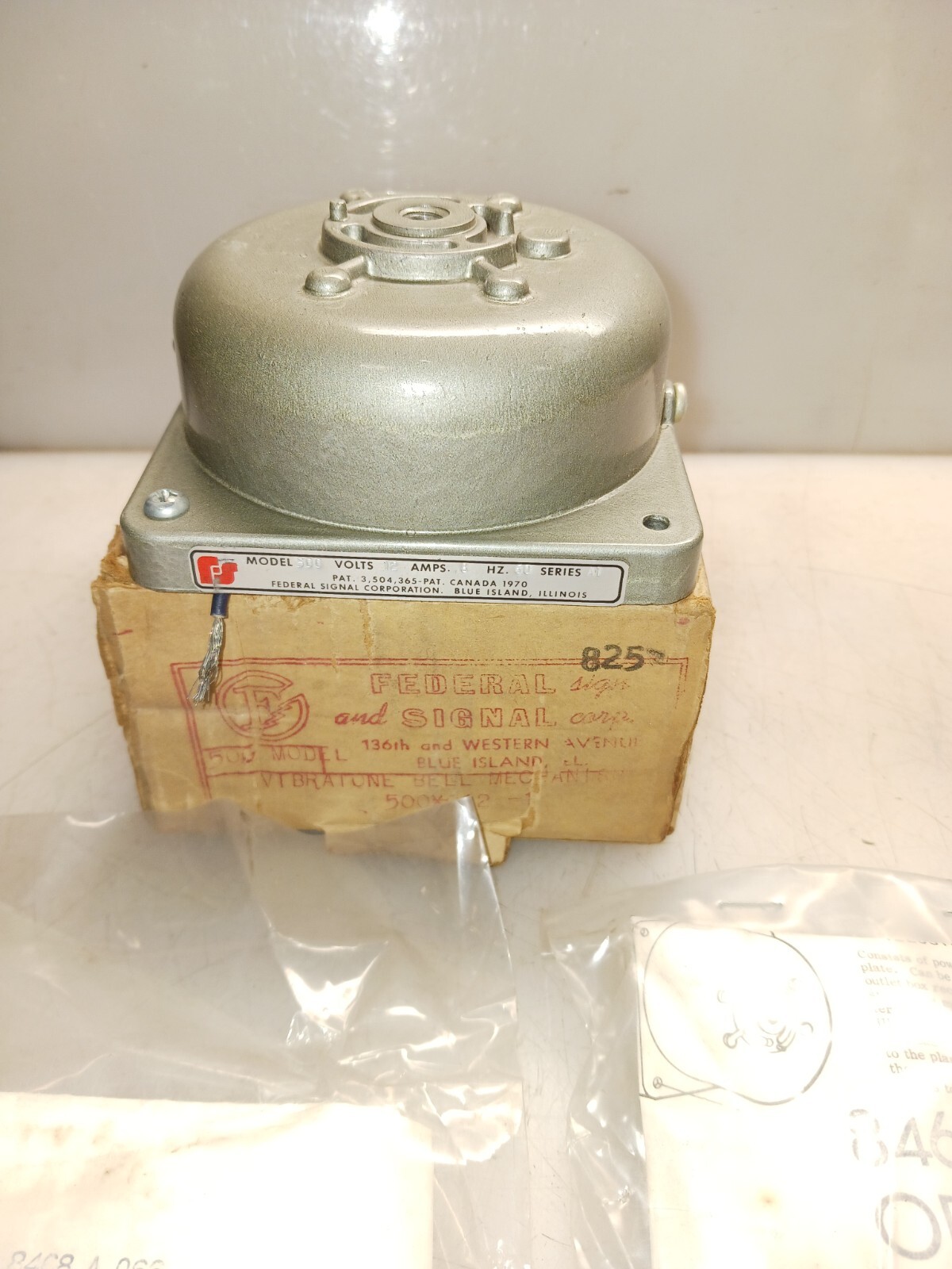 NEW FEDERAL SIGNAL 500-12-1 VIBRATING BELL MECHANISM