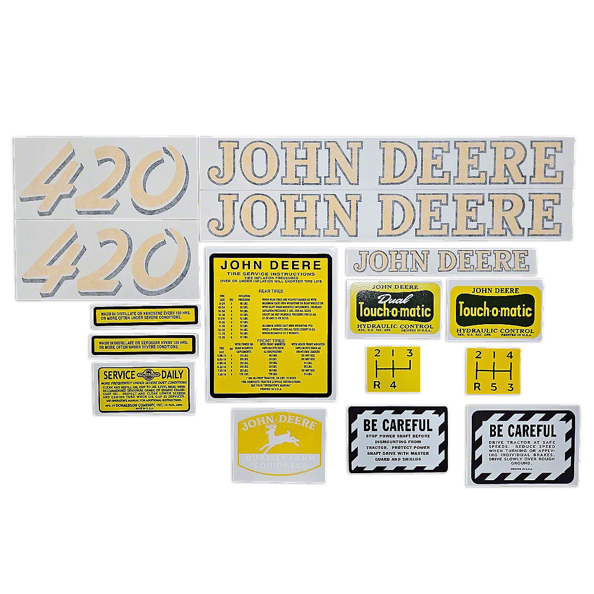 Early JD 420 Vinyl Decal fits John Deere 420 Tractor