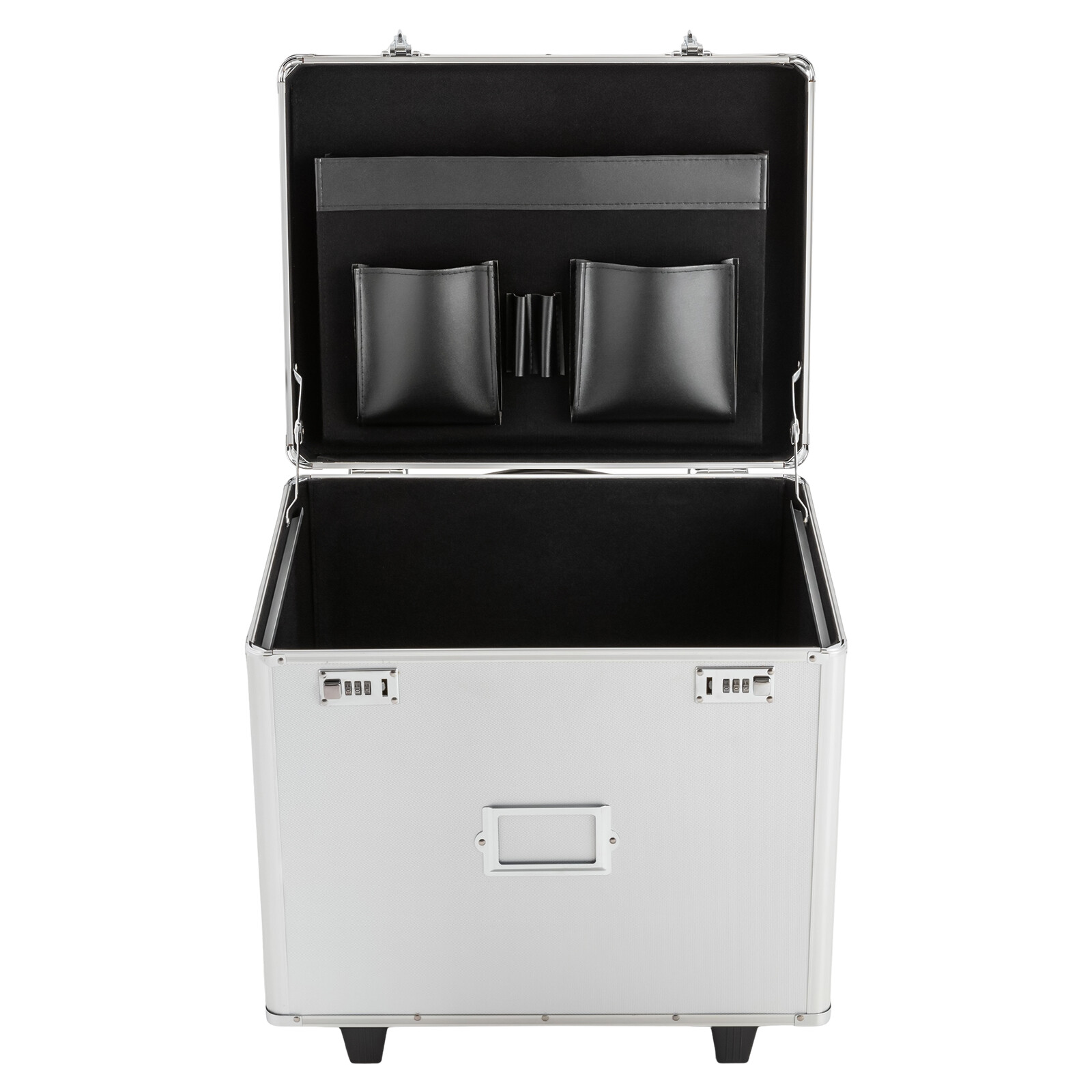 Locking Mobile Business Case, Hand Pull File Case, Office File Organizer Box