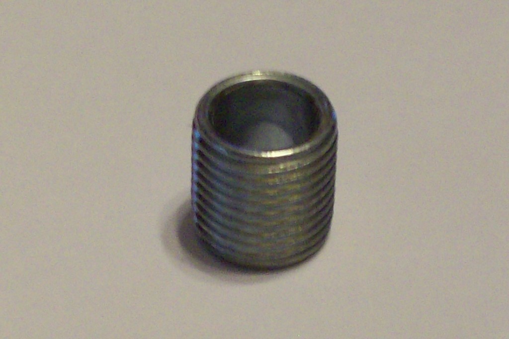 SET OF 10 ZINC PLATED STEEL 3/8" LAMP PIPE NIPPLES 1/8IP LAMP PART NEW 55284J