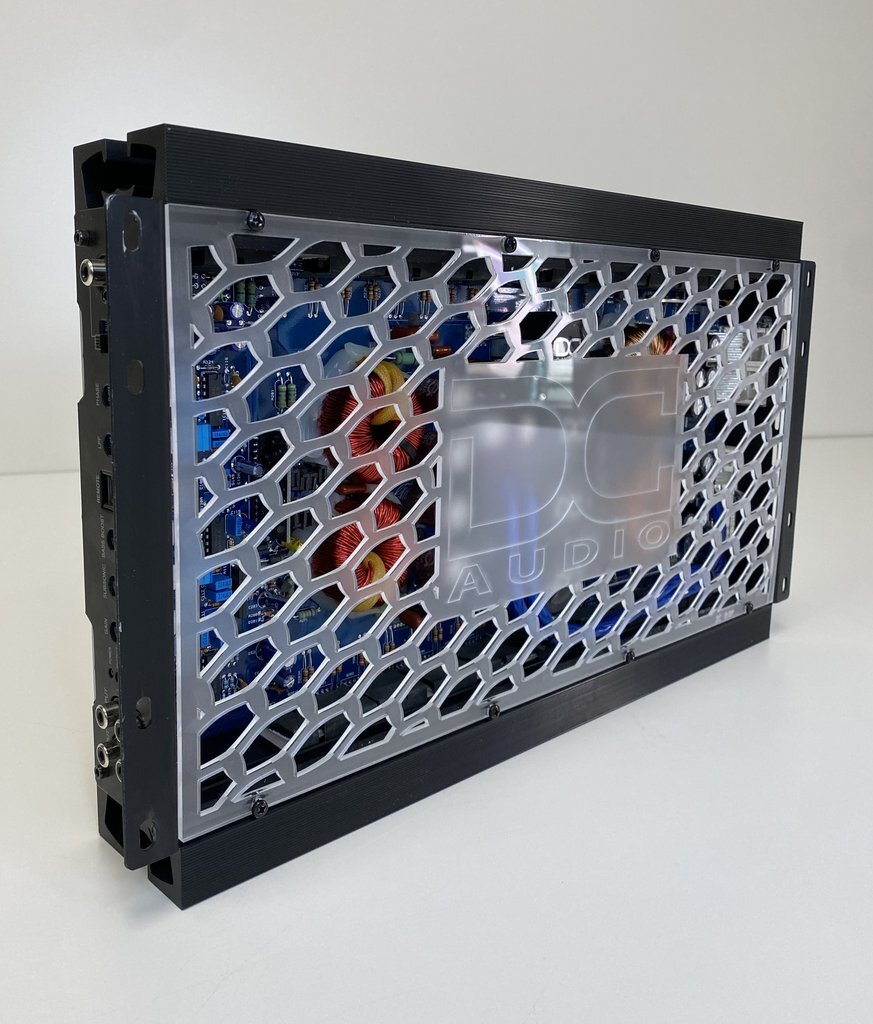 Gately Audio - Amplifier Back Plate 1/8 inch Frosted Acrylic for DC Audio 2.0K
