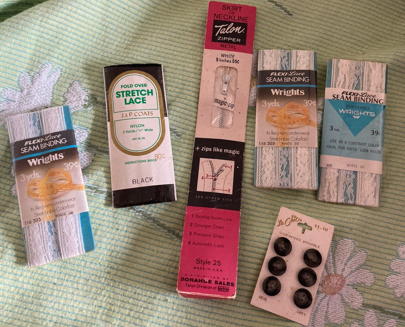 Vintage Sewing Notions Mixed Lot Of 6 NOS DEAD STOCK UNUSED