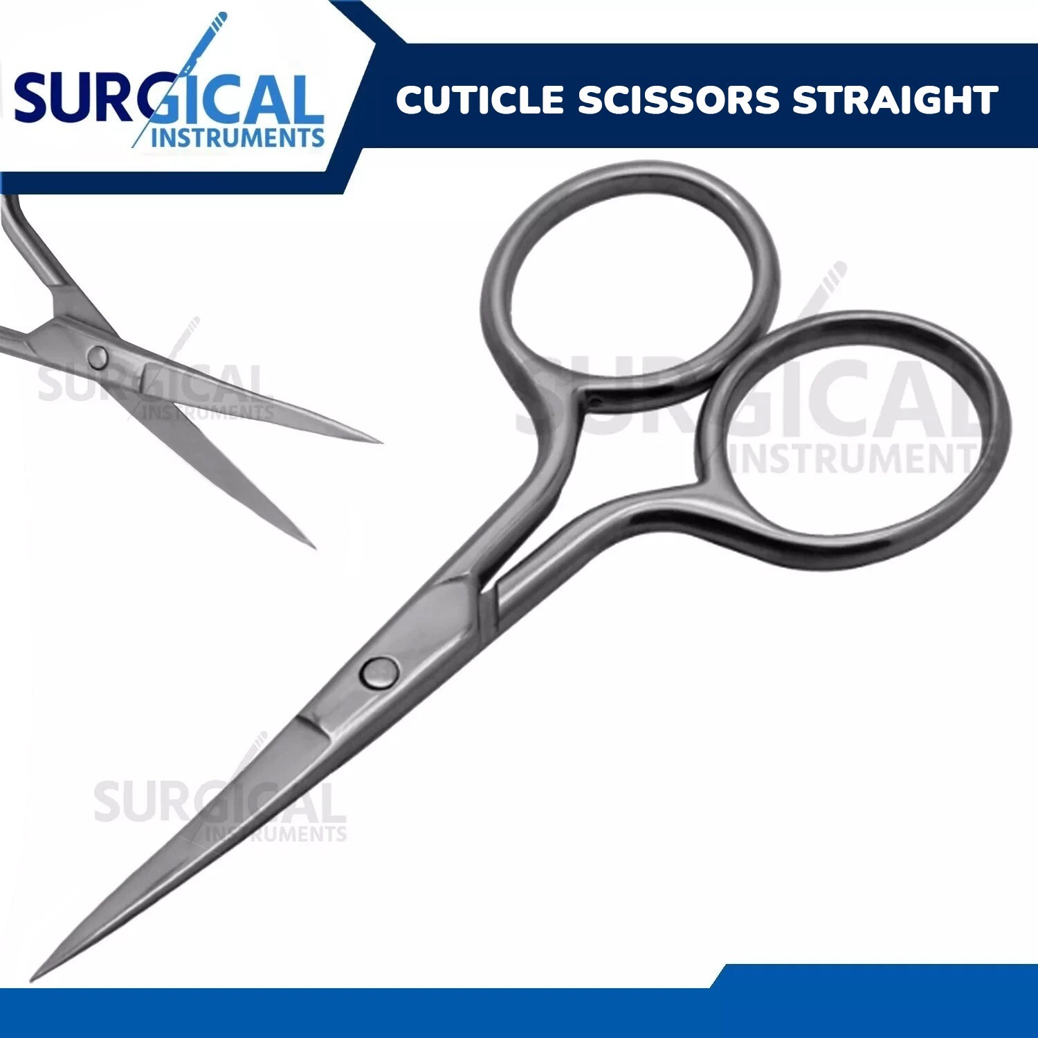 Finger Toe Nail Scissors Cuticle Clipper Straight Manicure Cutter German Grade