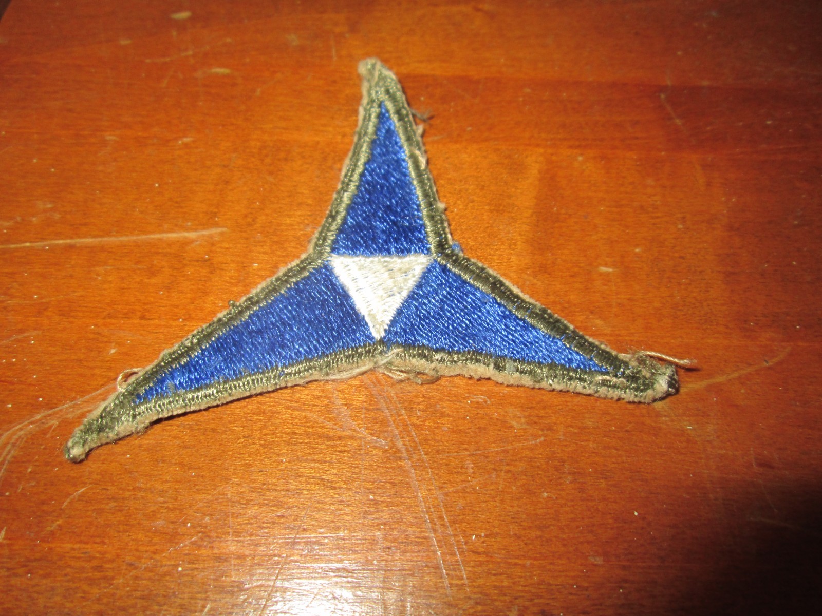 US ARMY  3rd III ARMY CORPS Sleeve Patch WWII Era 3" Blue
