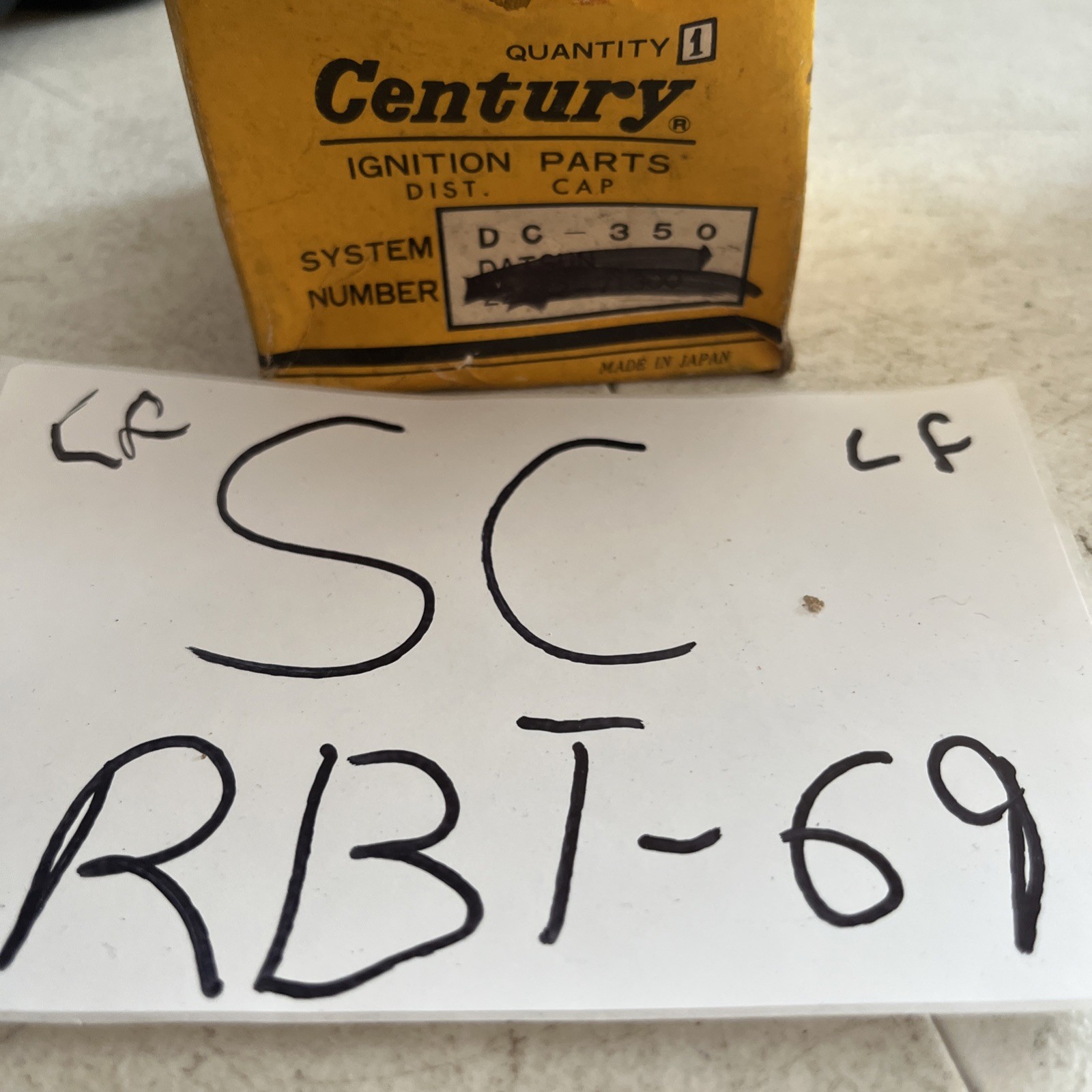 Century Ignition Parts Distributor Cap, DC-350