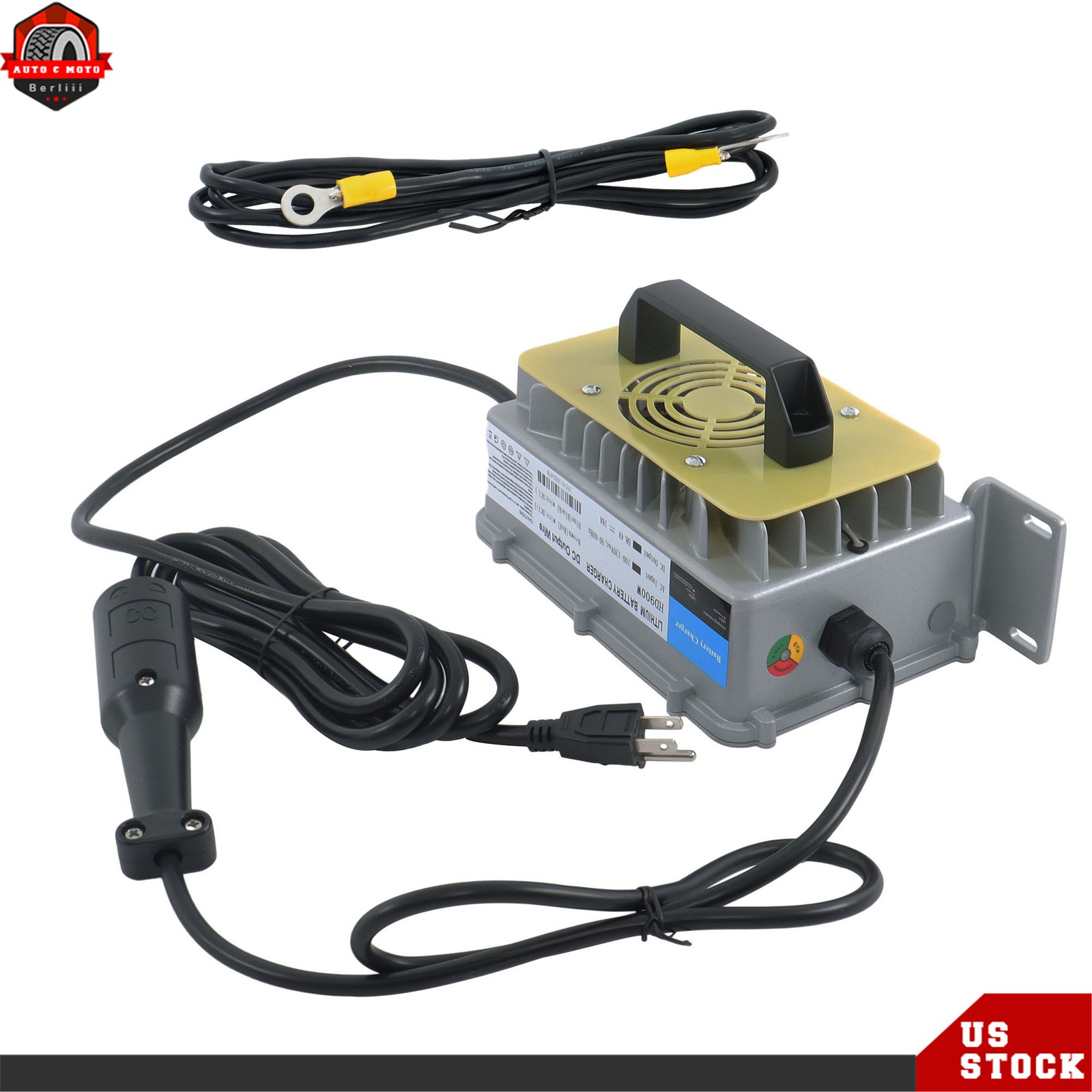 58.4V 18Amp (51.2V 18A) Lithium Battery Charger LiFePO4 For Club Car Golf Carts