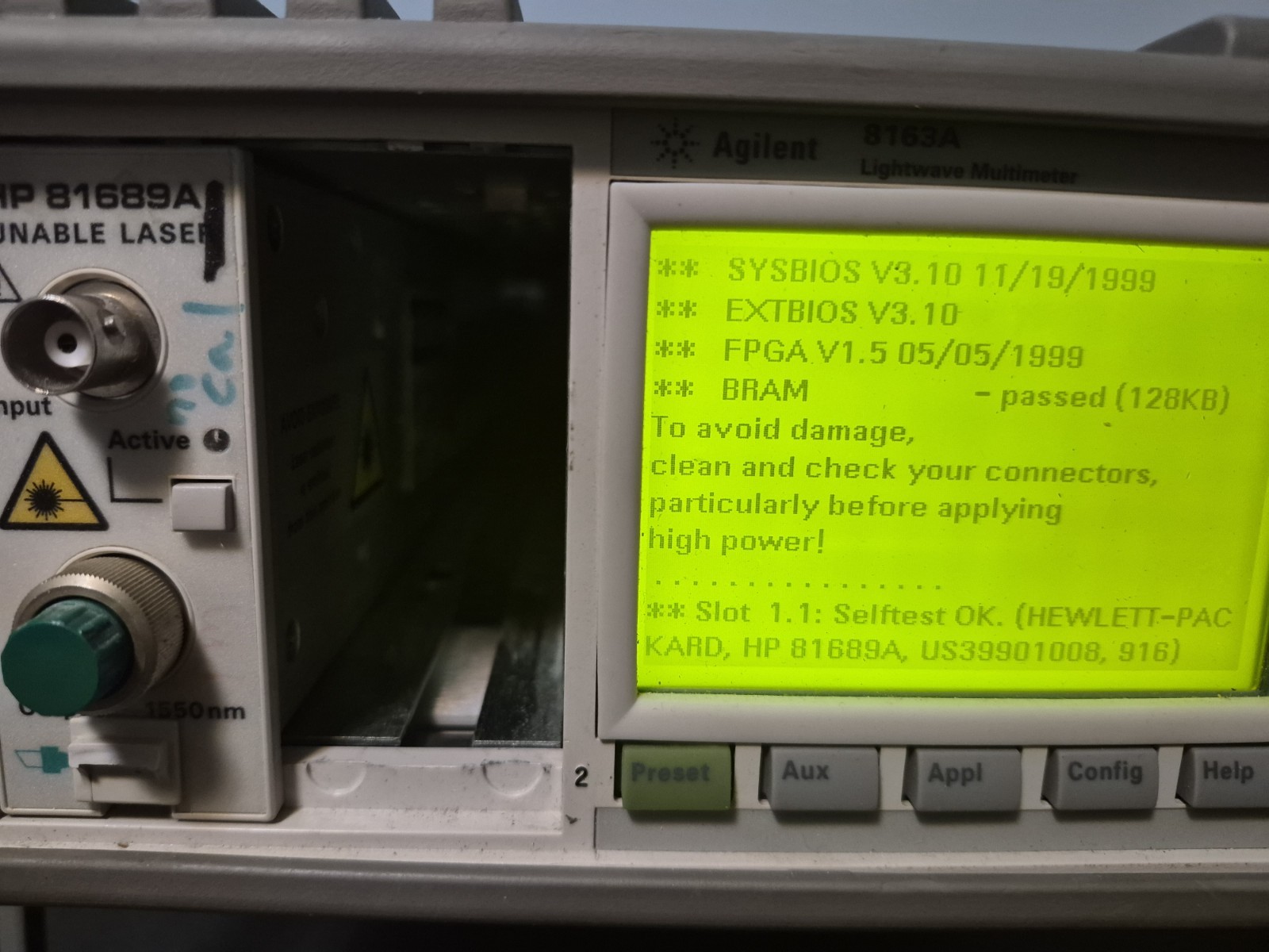 Agilent 81689A Tunable Laser