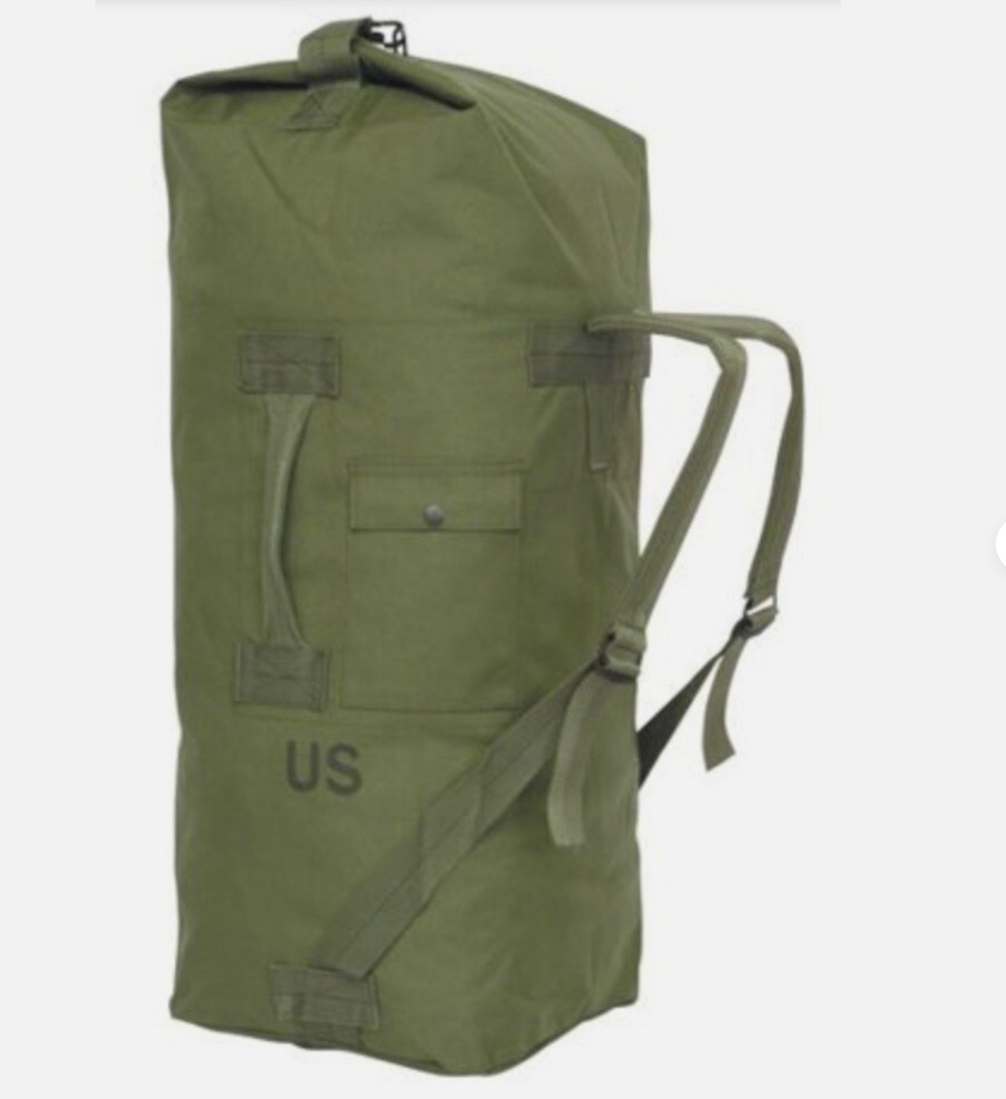 USGI Military DUFFLE / SEA BAG, OD Green, Top Load, NSN 8465-01-117-8699