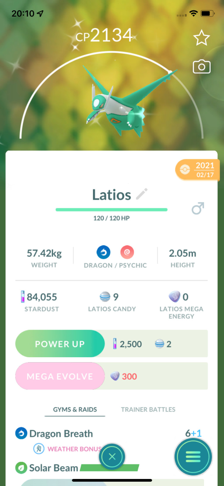 Pokemon Shiny Latios ! Registered or Unregistered ! 30 Days Friendship !! Go