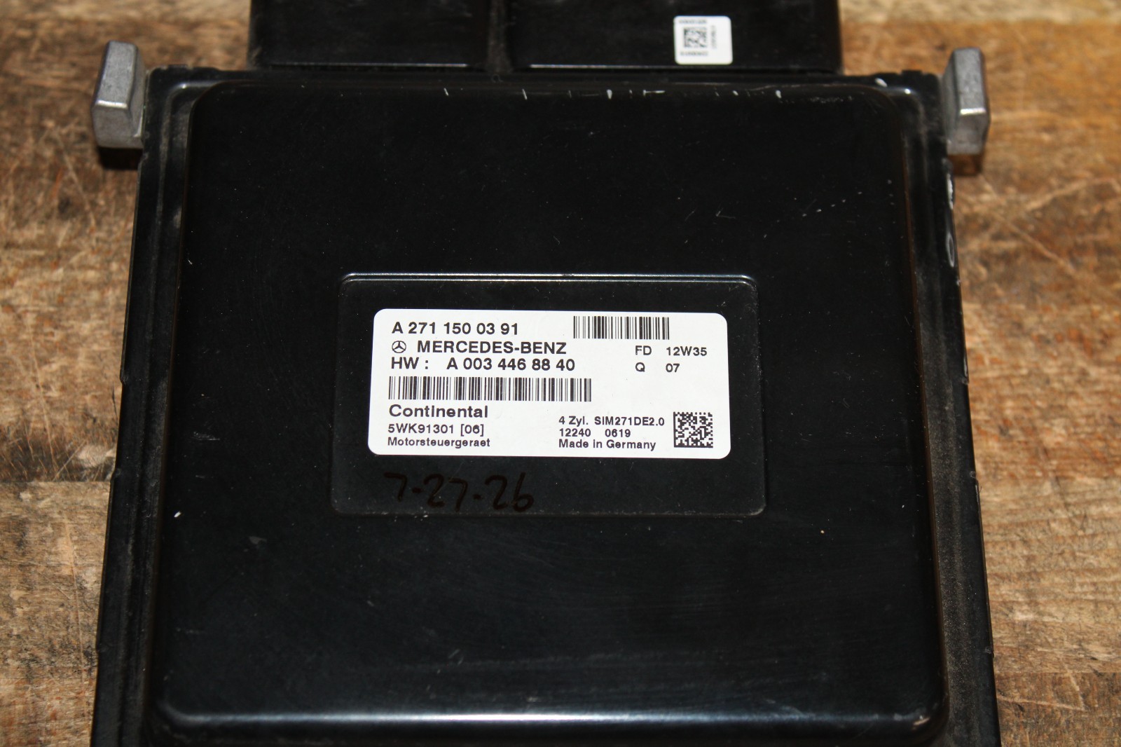 2012-15 Mercedes-Benz C250 Engine Control Module A 271 150 03 91