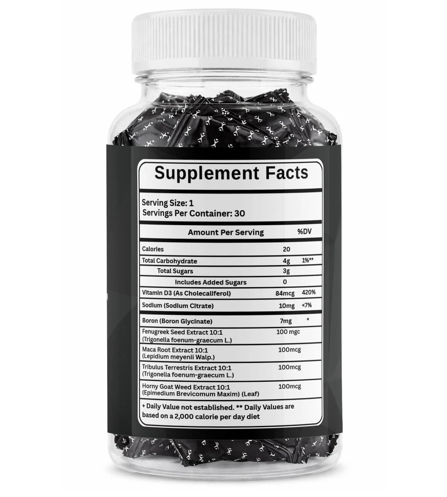 Boost Power Gummies, Boost Power Male Performance Gummy (30 Gummies)