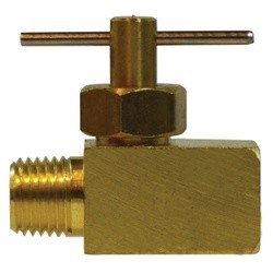 46061 Needle Valve, 1/4 x 1/4 in Nom., MIP x FIP, 150 psi, -45 to 250 deg F