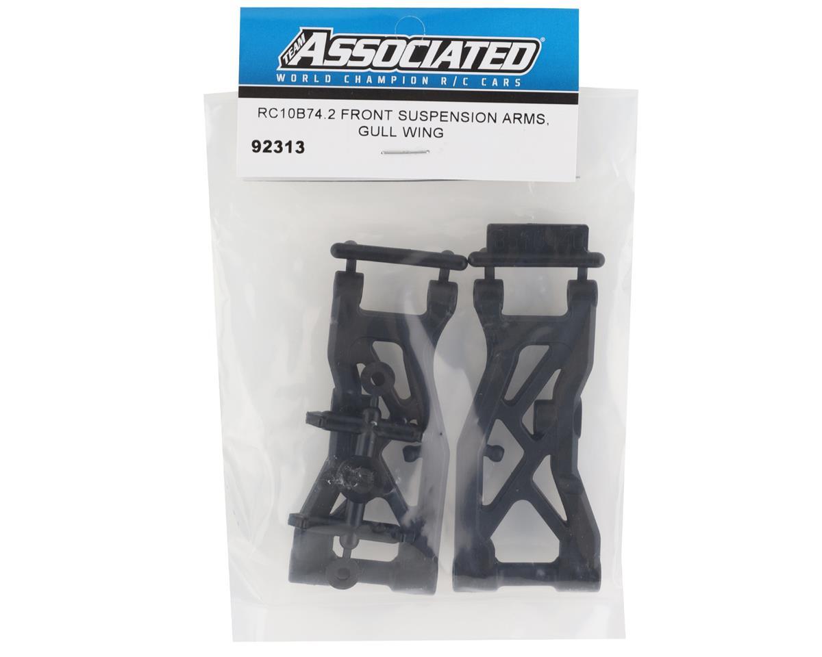 Team Associated RC10B74.2 Front Suspension Arms (Gullwing) [ASC92313]