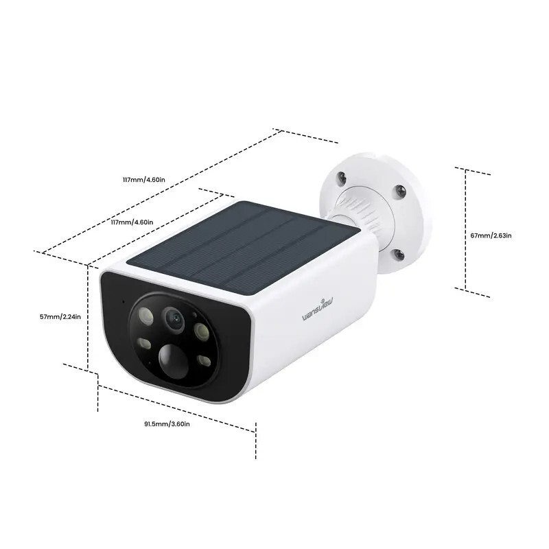 Wansview Solar Battery Powered Wireless Security Camera System Outdoor Home Wifi