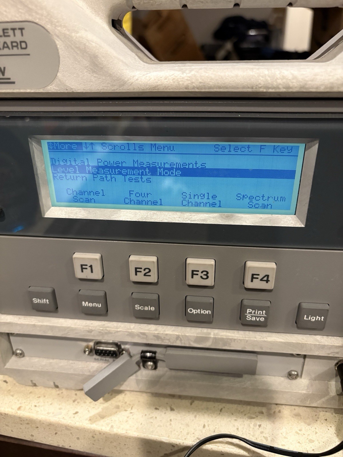 Hewlett Packard Calan 2010B Ingress Analyzer - Signal Line Meter CATV