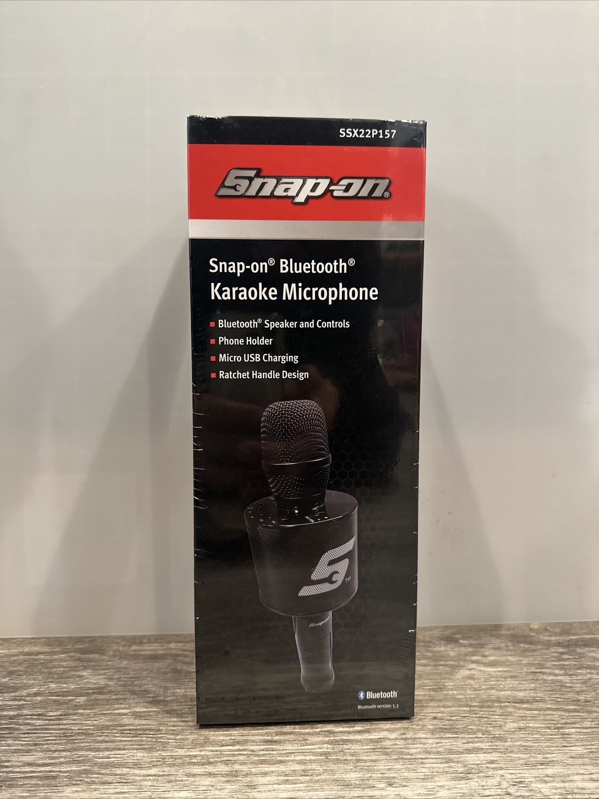 New Snap-On Bluetooth Karaoke Microphone Bluetooth Mic SSX22P157 Great Gift