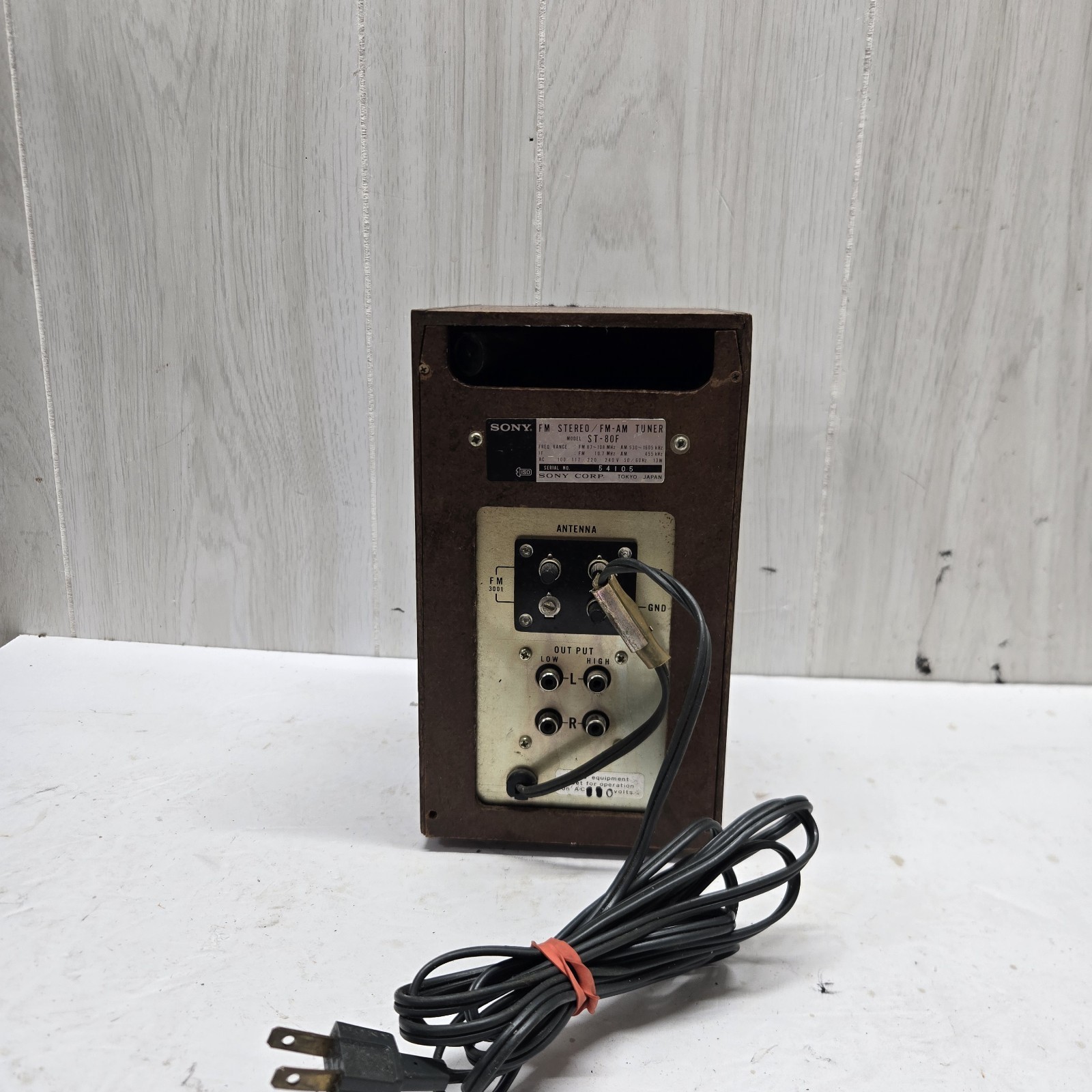 Sony ST-80F Vintage Solid State Stereo Tuner Tested Powers ON Works