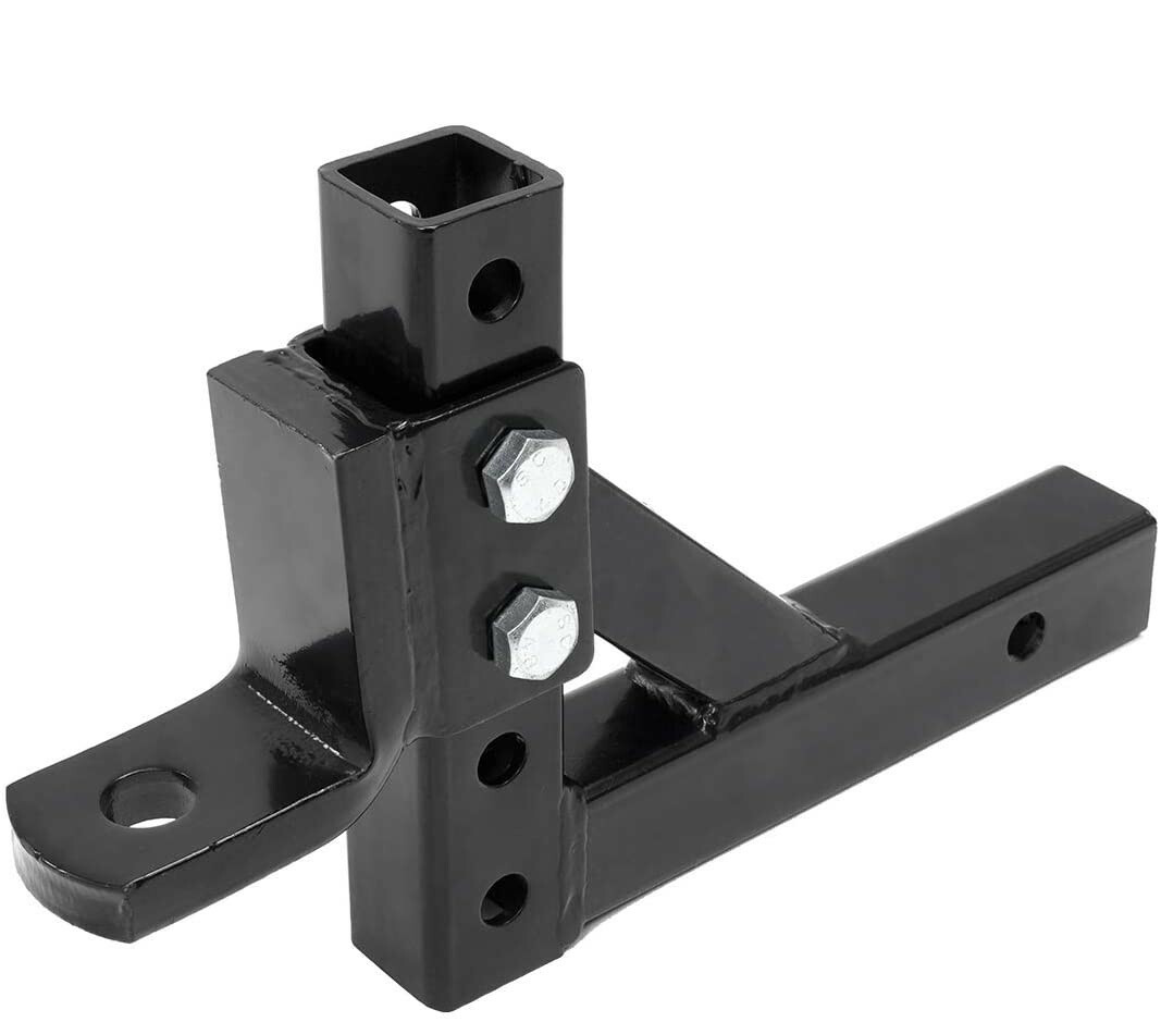 Universal Adjustable 2" Trailer Drop Ball Mount Hitch 5000 LB Tow Receiver