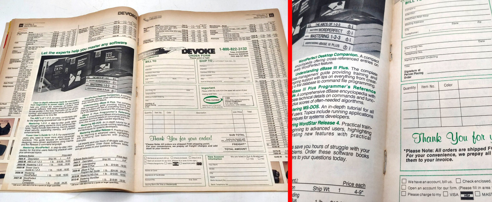 Summer 1988 Devoke Computer Support Products Catalog