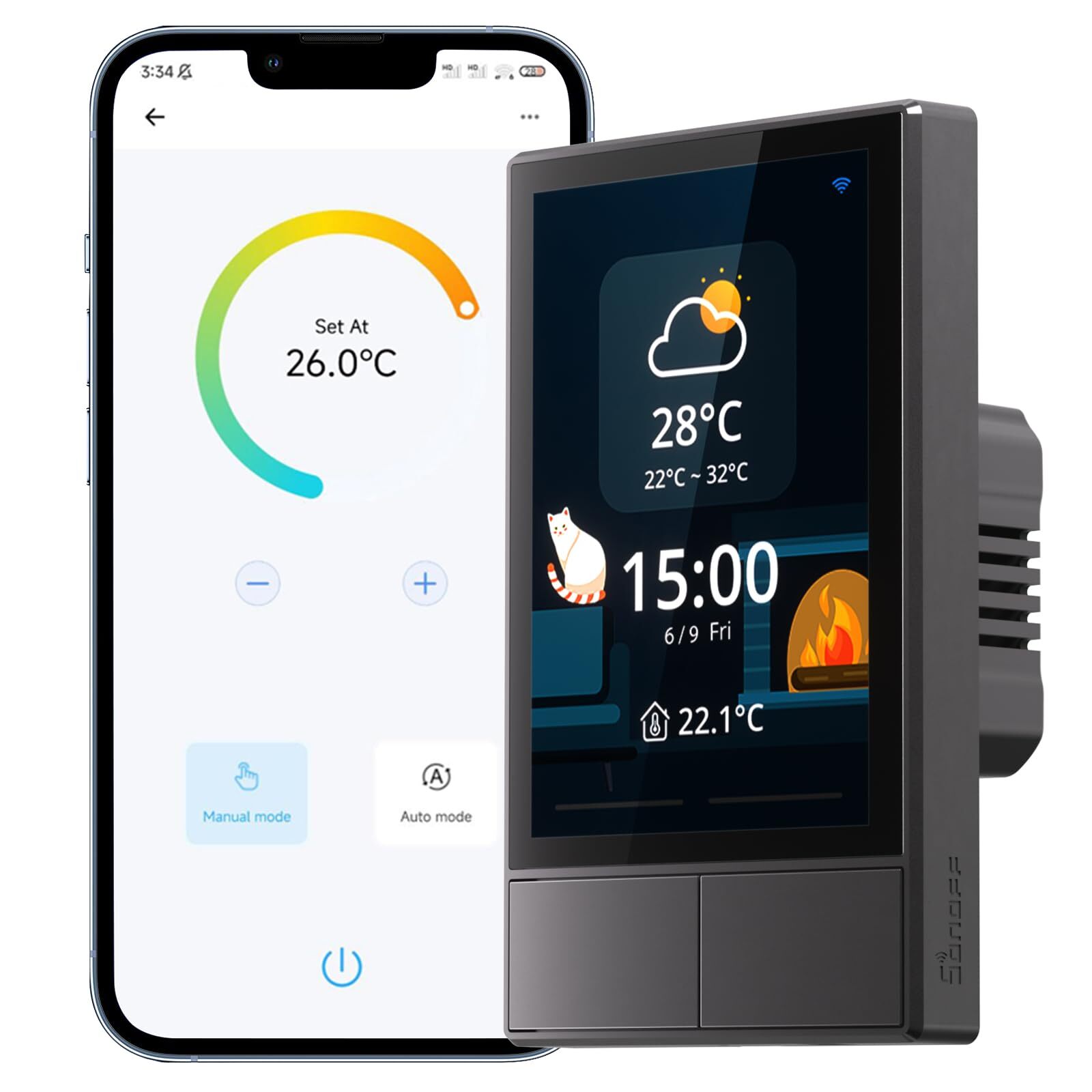 SONOFF NSPanel WiFi Smart Scene Wall Switch Touch Screen Smart Home APP Control