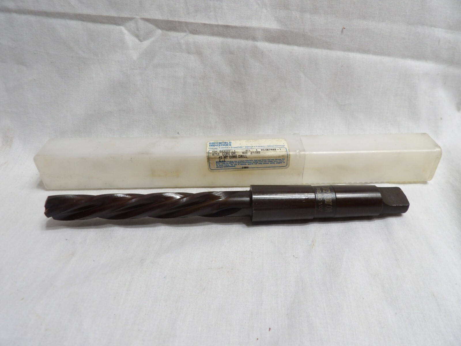 Greenfield 21/32" Core Drill Bit with #3 MT