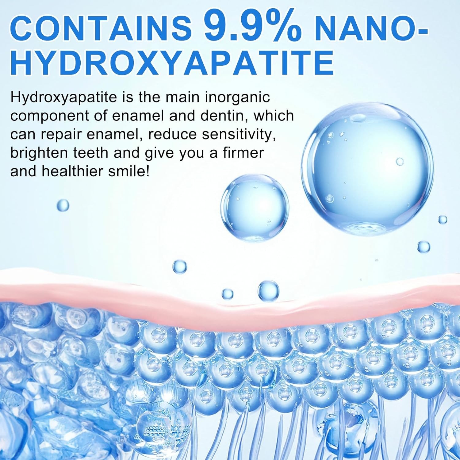 9.9% Hydroxyapatite Toothpaste, 4.23 Oz Nano Hydroxyapatite Toothpaste for Ename