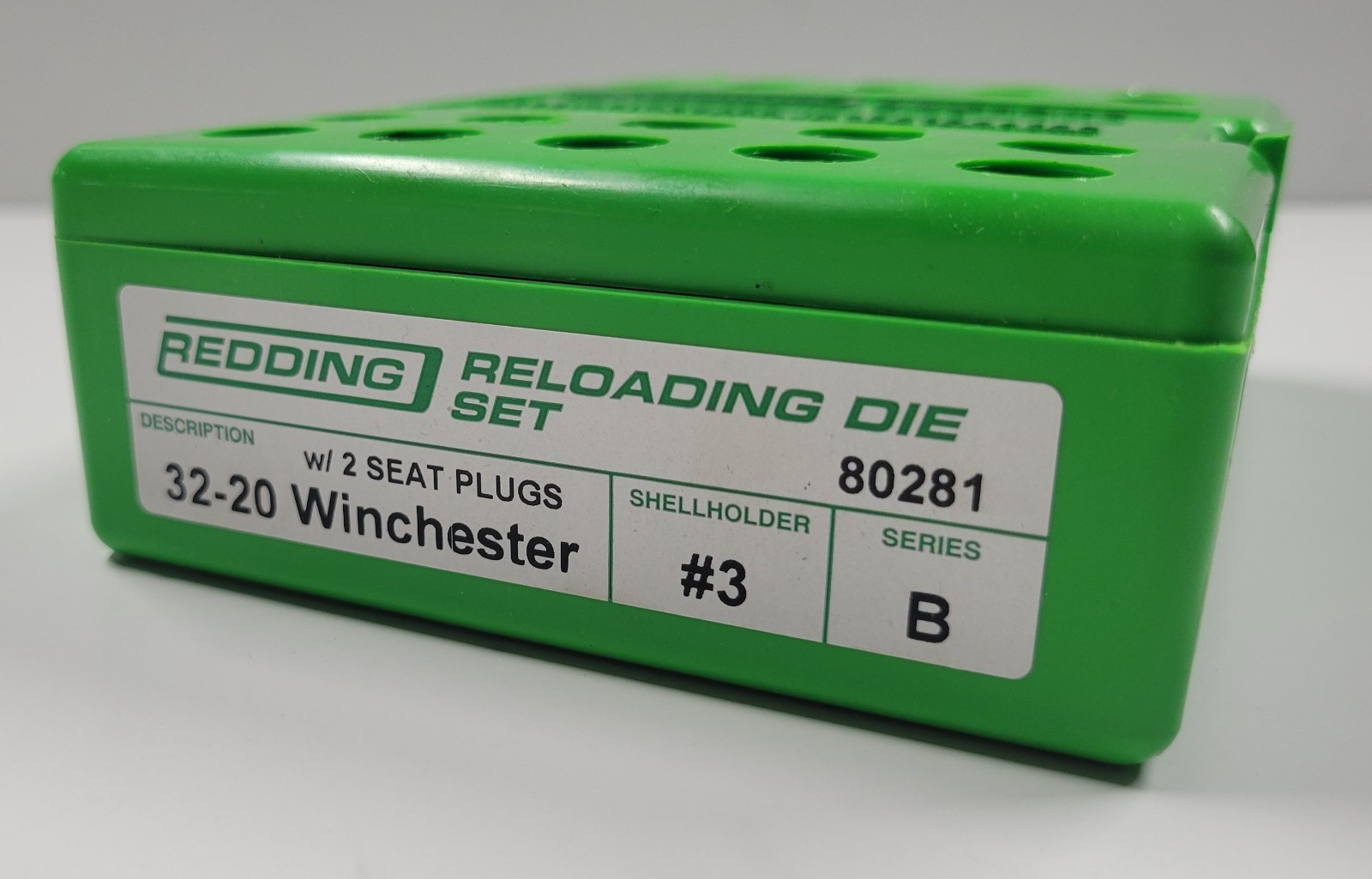 80281 REDDING 3-DIE FULL LENGTH DIE SET - 32-20 WINCHESTER - NEW - FREE SHIP