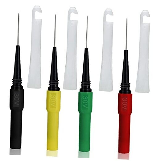 Piercing Clip Test Probe, 0.7mm Test Probe Pins, Non-Destructive Insulation