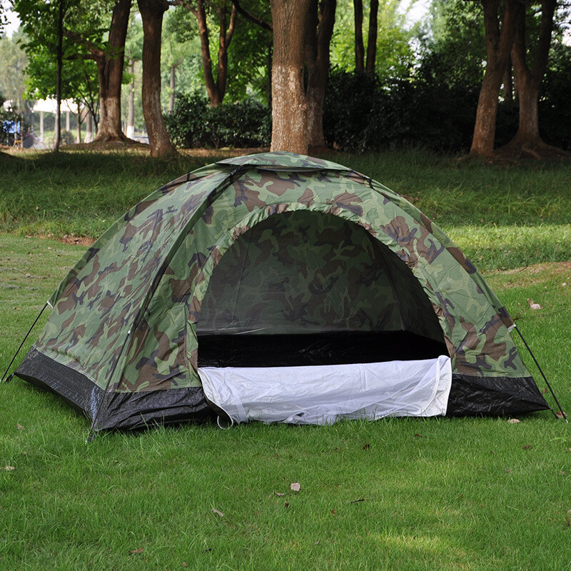 Double Camouflage  Outdoor Camping Tent