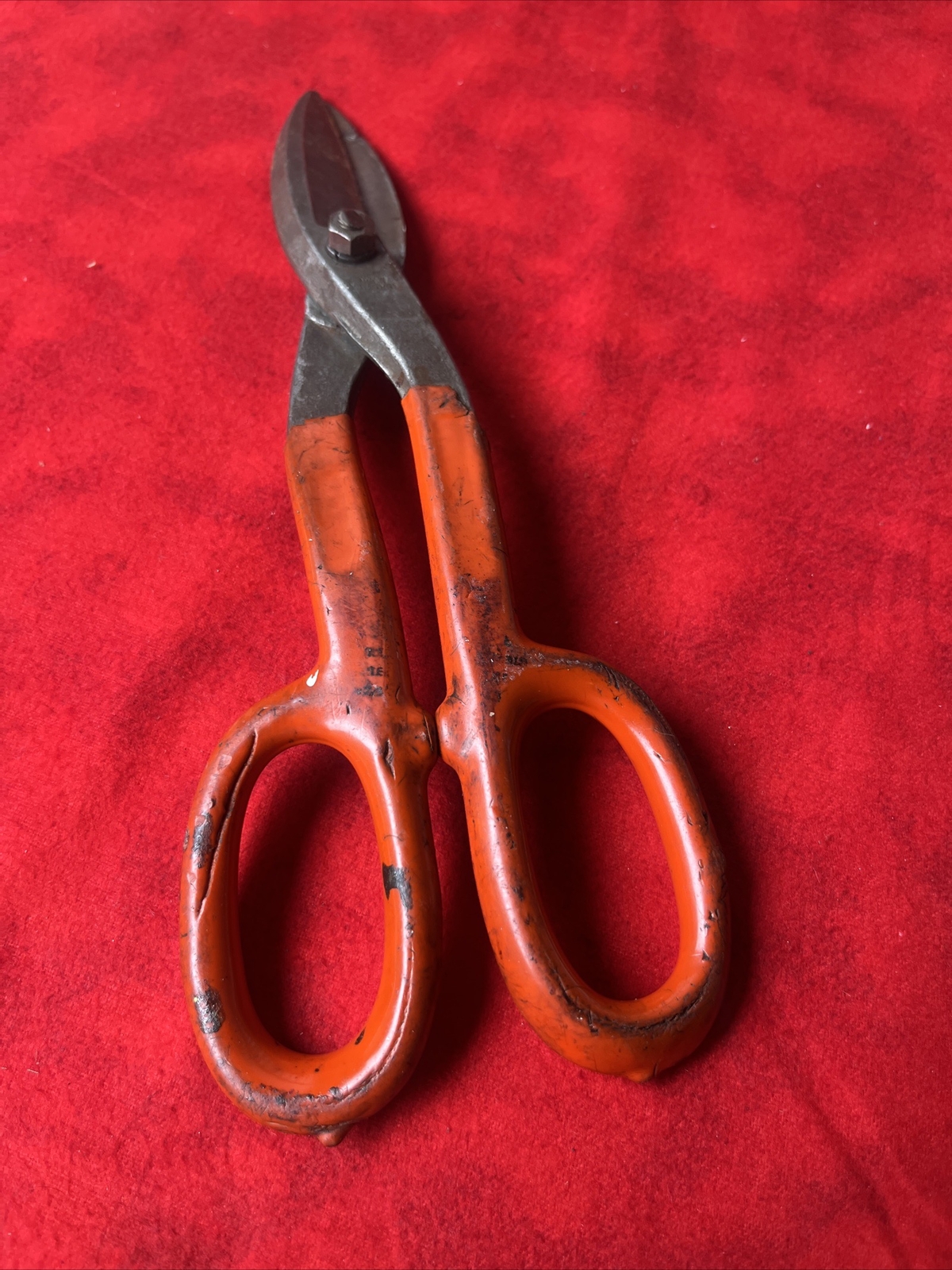 VINTAGE 10" METALWORK SHEARS SNIPS WEST GERMANY (tb2.3)