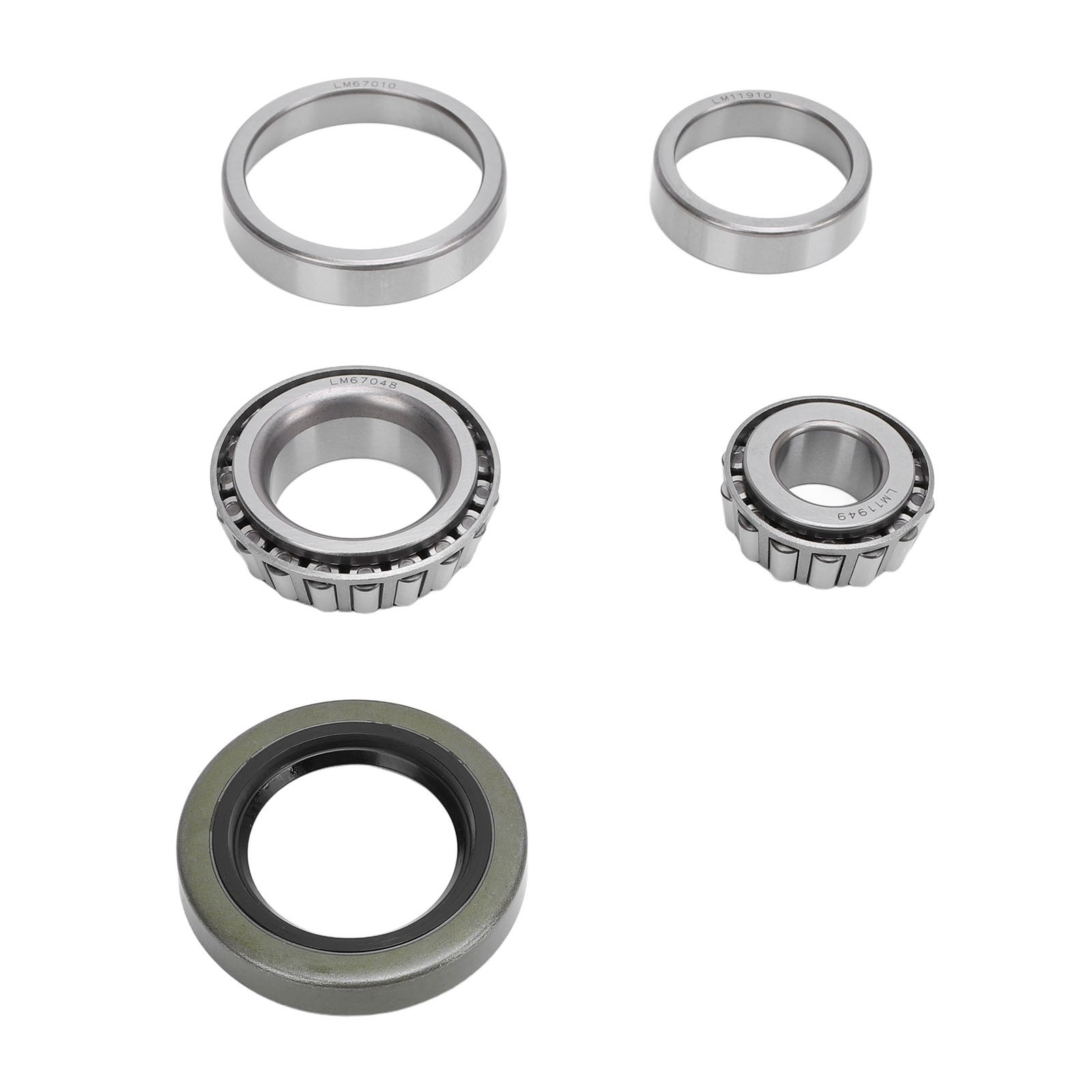 Trailer Axle Hub Bearings Set 5PCS Trailer Wheel Bearing Kit For 1-1/4in 3/ YVVW