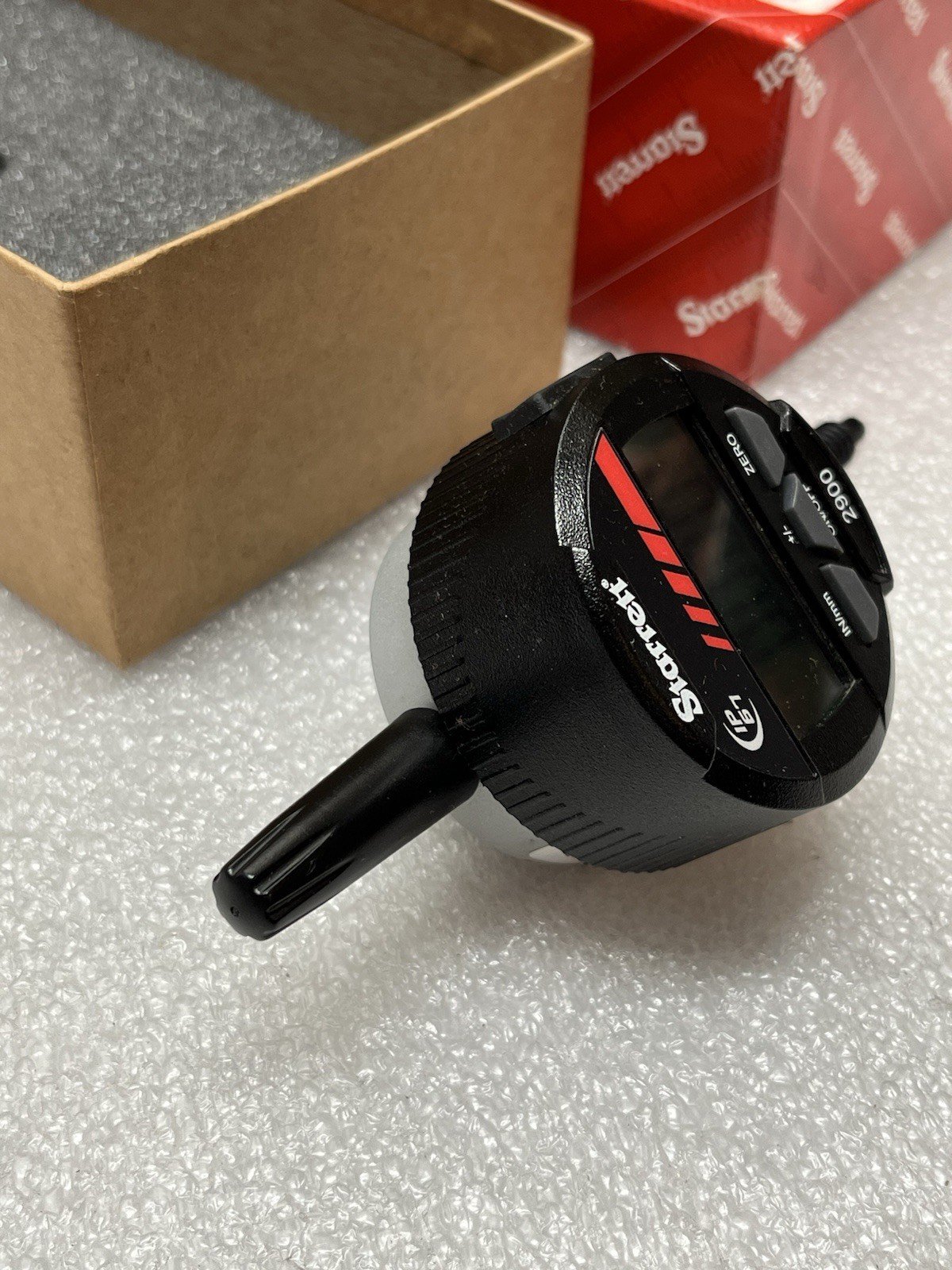 STARRETT 2900 LCD Electronic Drop Indicator: 1" Max, 0.001000" Accuracy