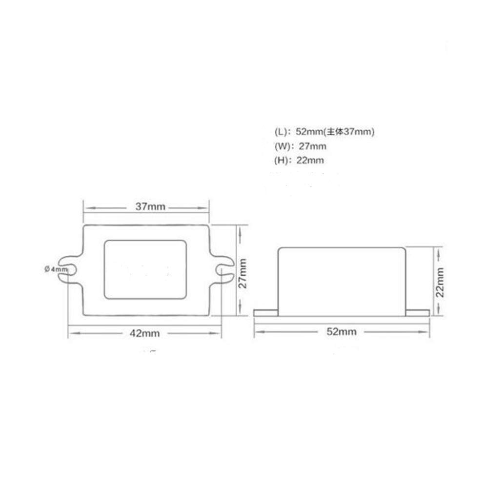Waterproof 12V to 5V Converter Module with Overload Protection - 3A Output