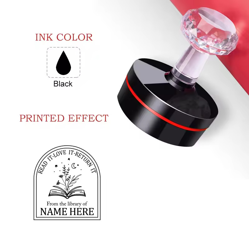 Personalized Rubber Stamp Custom Logo Name Self Inking Business Stamp