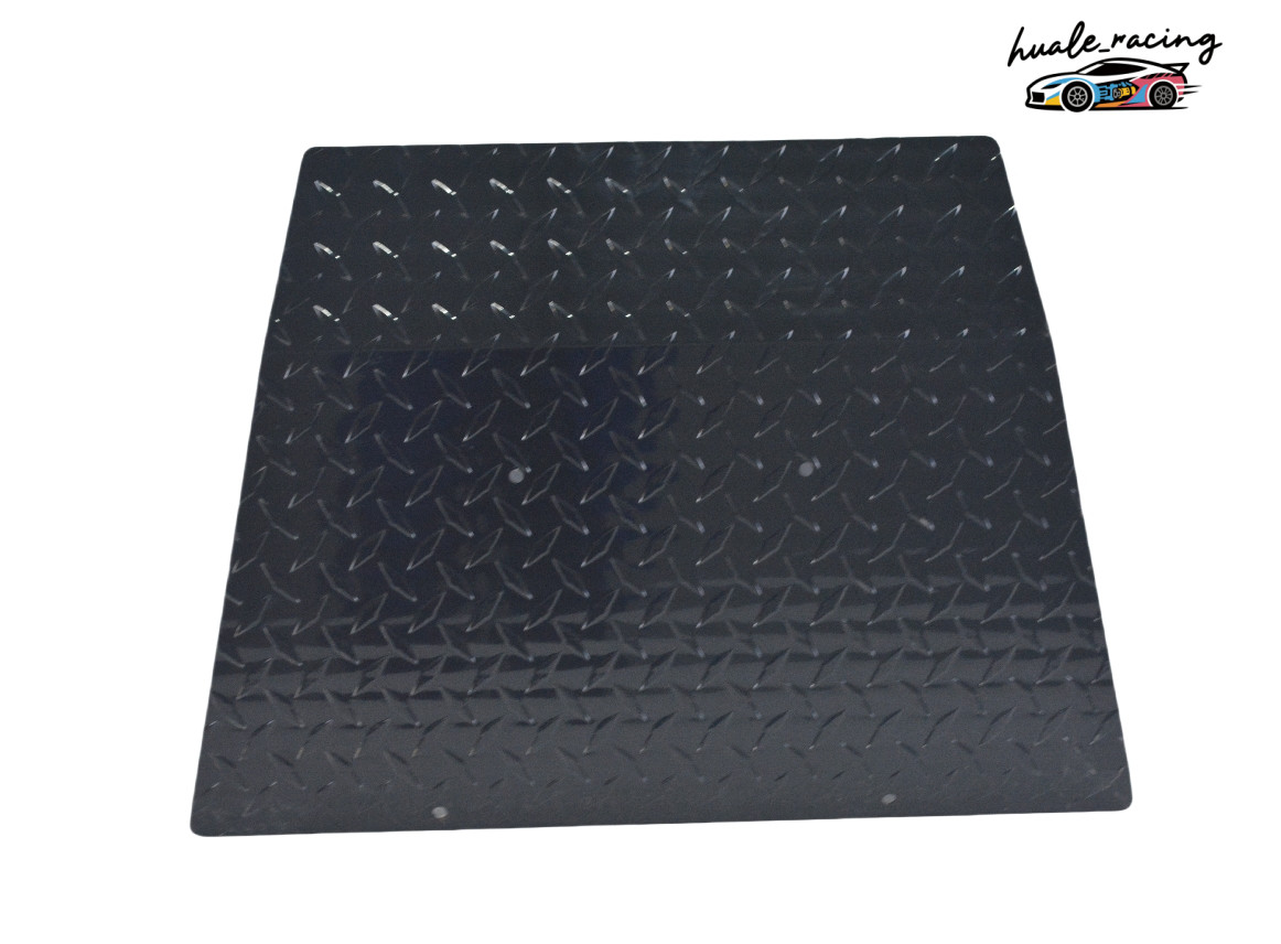 Diamond Plate Aluminum Front Bumper Shock Cover for EZGO TXT Golf Cart Black