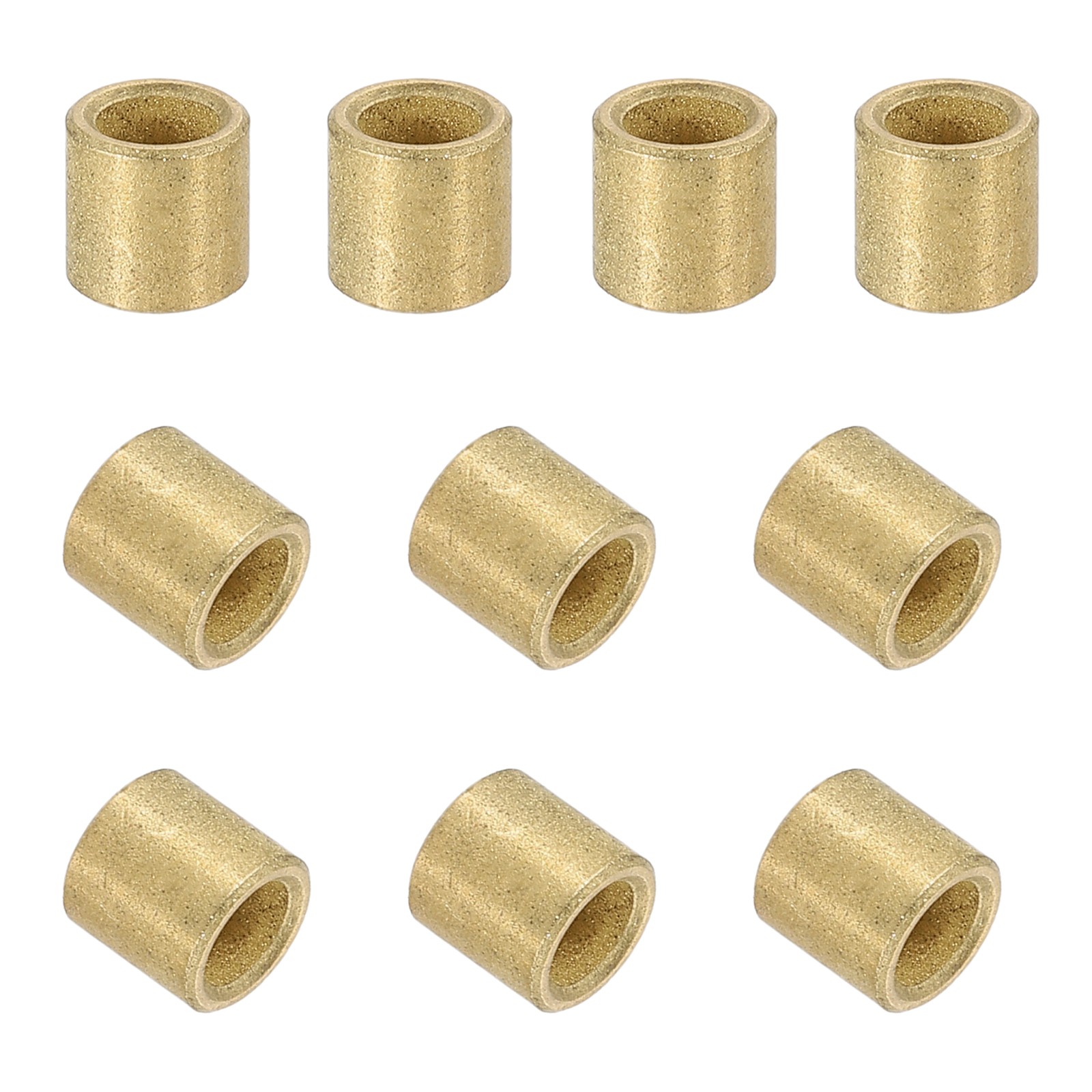 50Pcs Sleeve Bearings 4x6x6mm Self-Lubricating Sintered Bronze Bushings