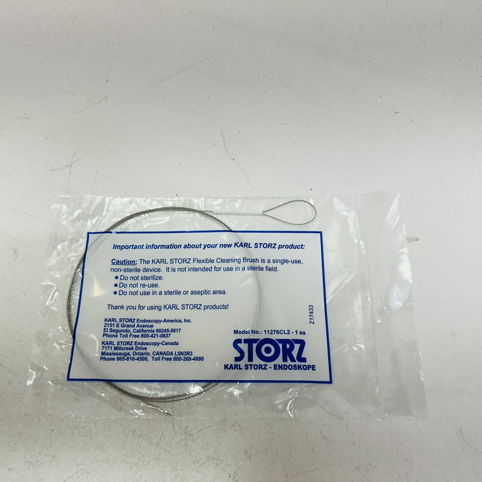 KARL STORZ FLexible Cleaning Brush 11276CL2