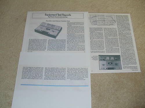 Akai GXC-325d Cassette Review, 3 pgs, 1976, Full Test