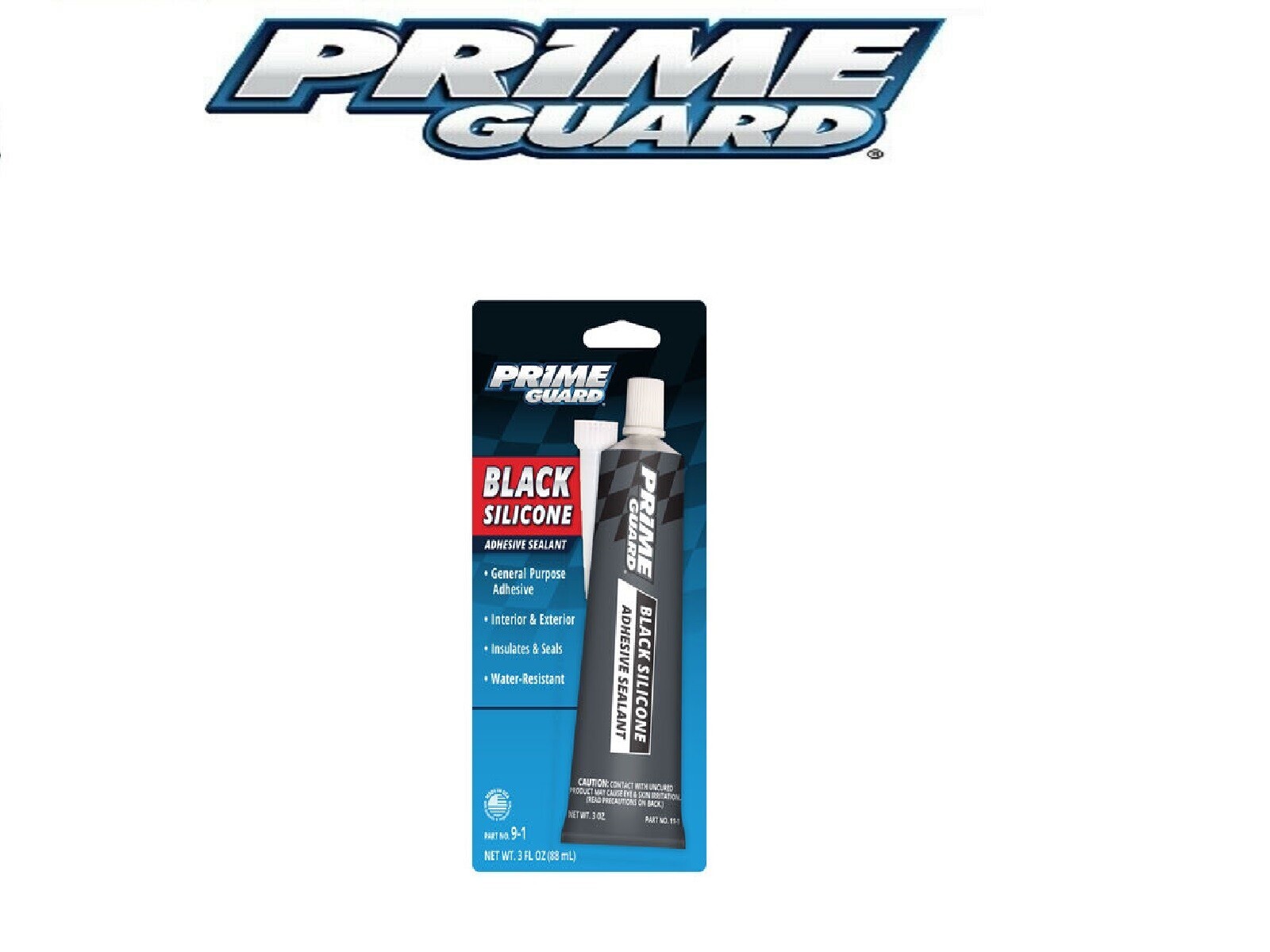 Prime Guard Black Silicone Gasket Maker 3oz #11-1 Made In USA