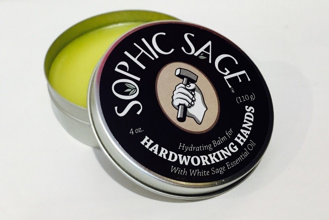 Sophic Sage 4oz Hardworking Hands Hydrating Hand Balm Sticky Resin Remover ORGAN