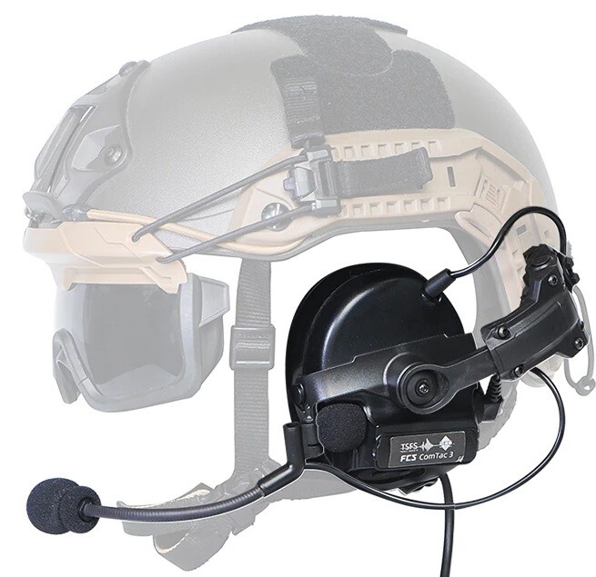 Helmet ARC Rail AMP Adapter for Peltor Comtac Headset Ear Pro Pop-Out Rotate